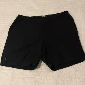 Just my size 2x black shorts. 97% cotton